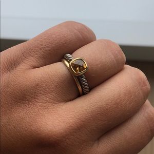 Citrine David Yurman stacking Ring size 7.5